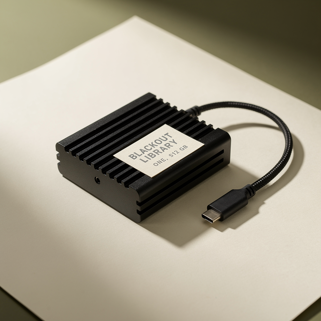 Blackout Library One, rendering