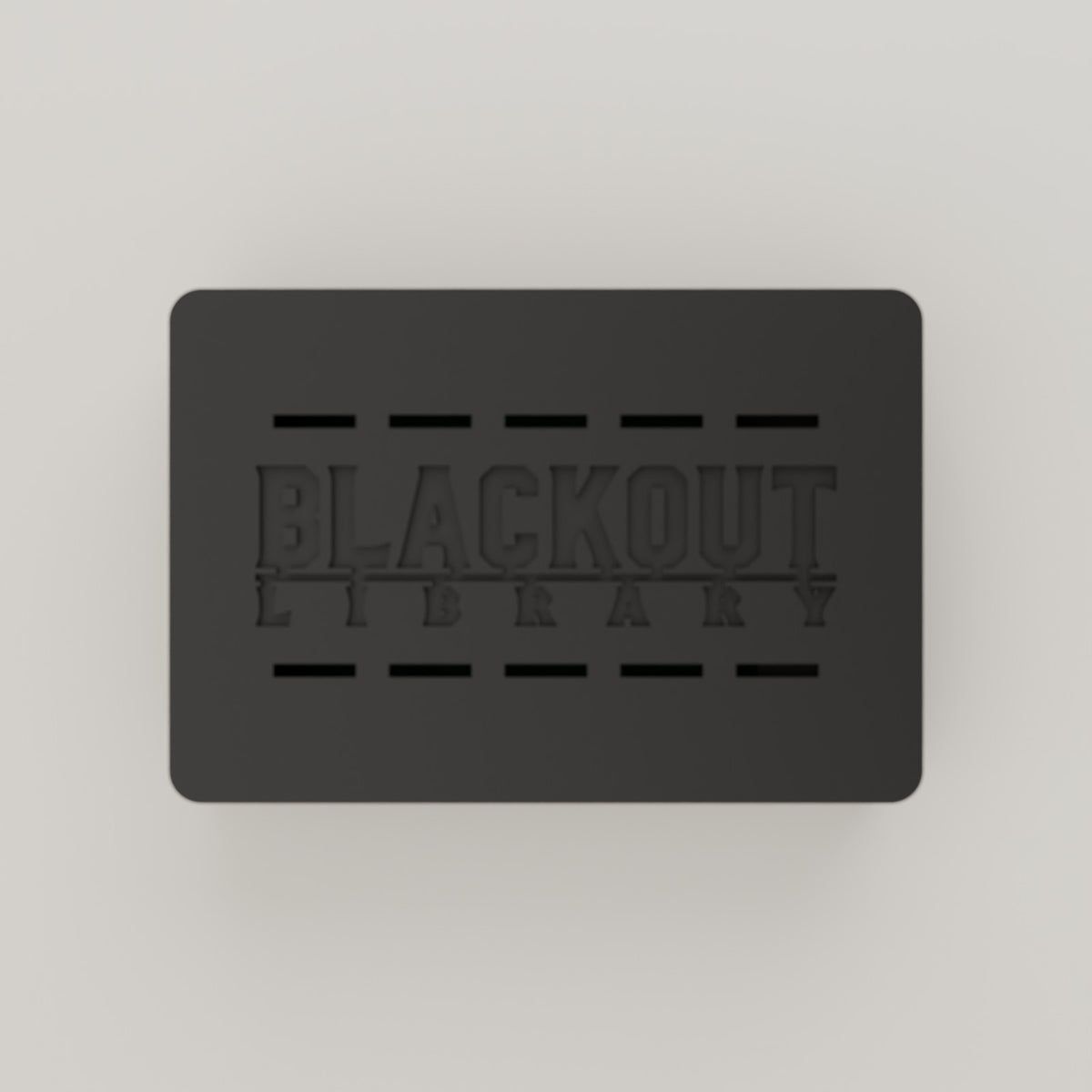Blackout Library Lantern from above