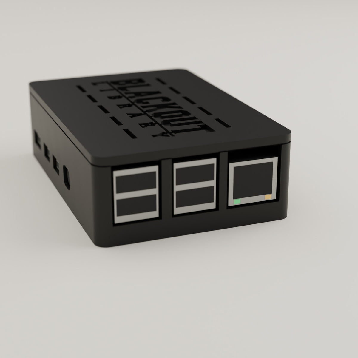 Blackout Library Lantern, USB and Ethernet ports